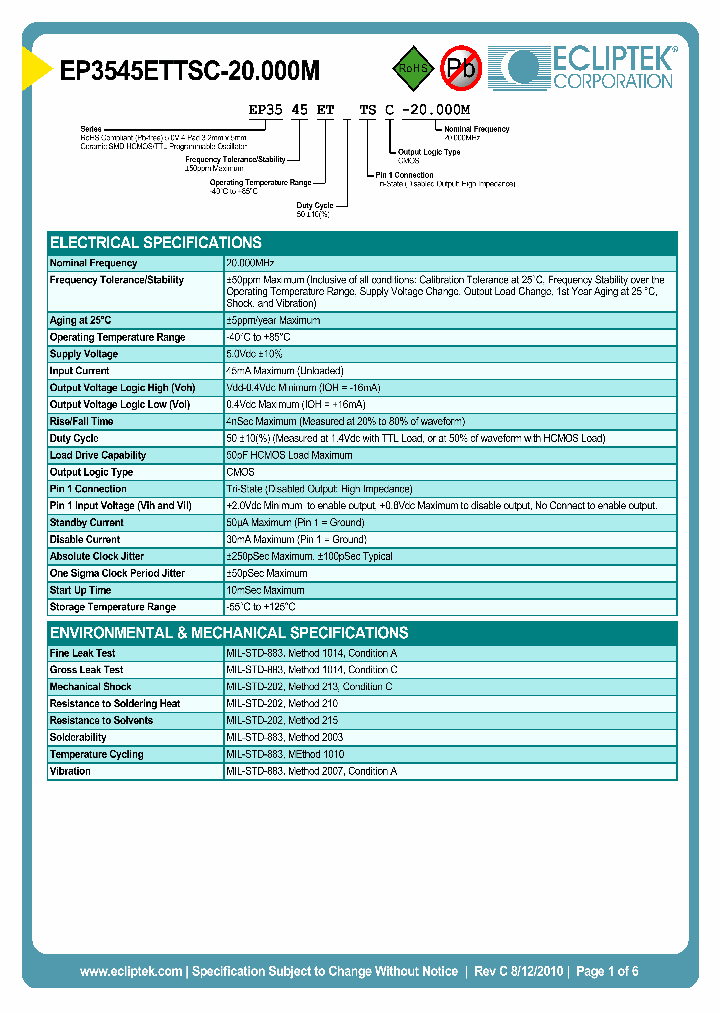 EP3545ETTSC-20000M_3848788.PDF Datasheet