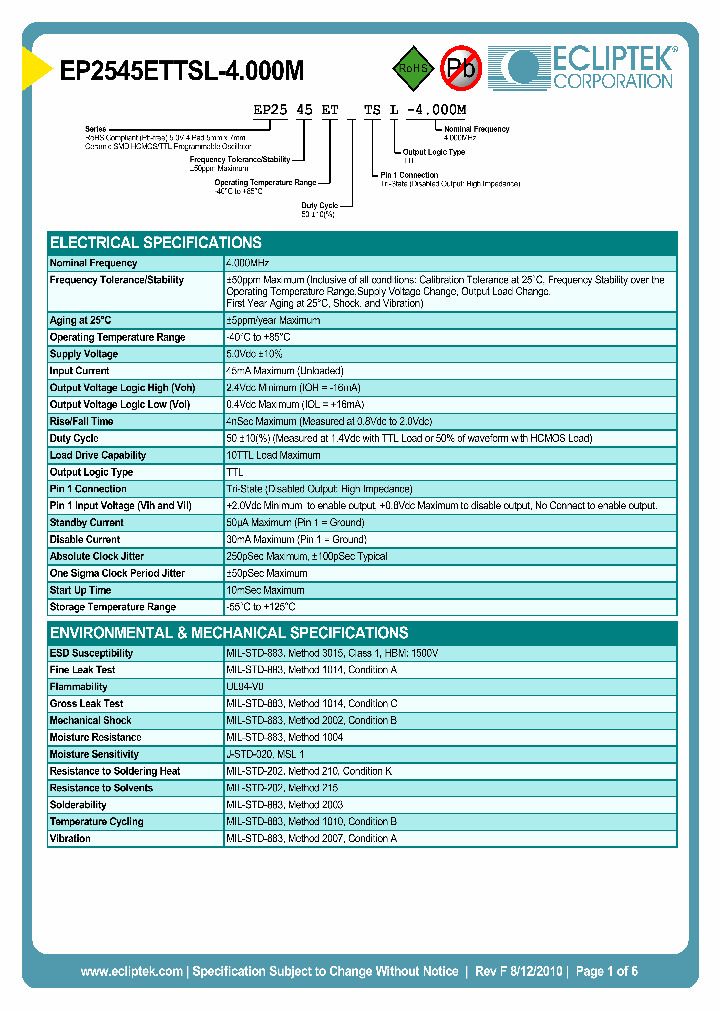 EP2545ETTSL-4000M_3856586.PDF Datasheet