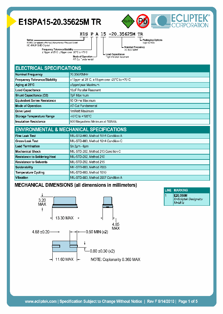 E1SPA15-2035625MTR_3863680.PDF Datasheet