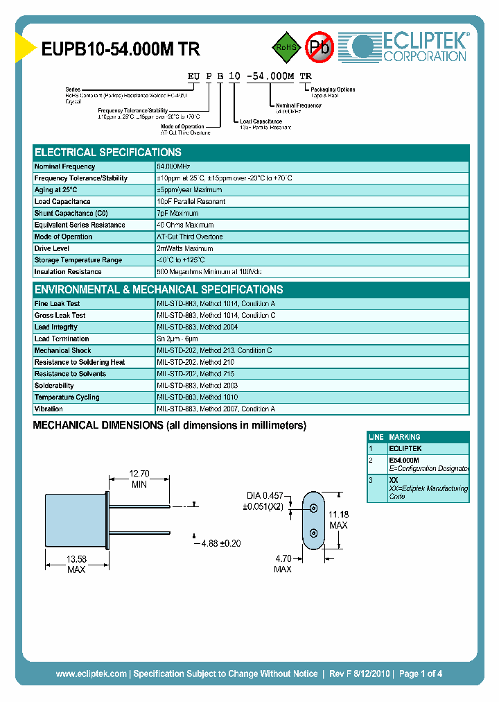 EUPB10-54000MTR_3864397.PDF Datasheet