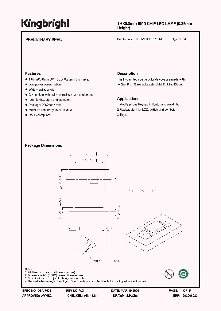 KPG-1608SURKC-T_3881986.PDF Datasheet