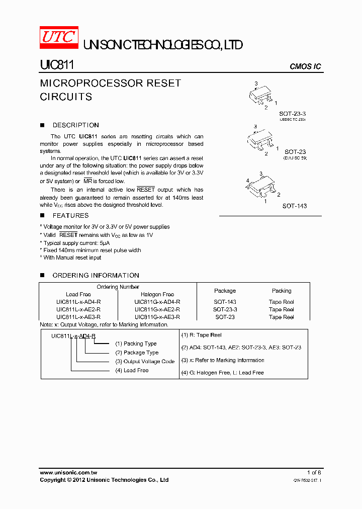 UIC811L-X-AD4-R_4152018.PDF Datasheet