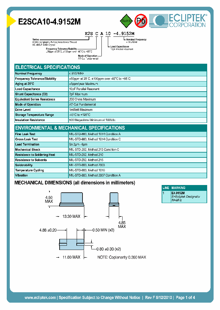 E2SCA10-49152M_3962879.PDF Datasheet