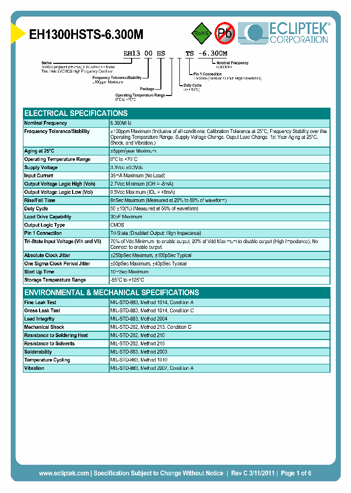 EH1300HSTS-6300M_4109590.PDF Datasheet