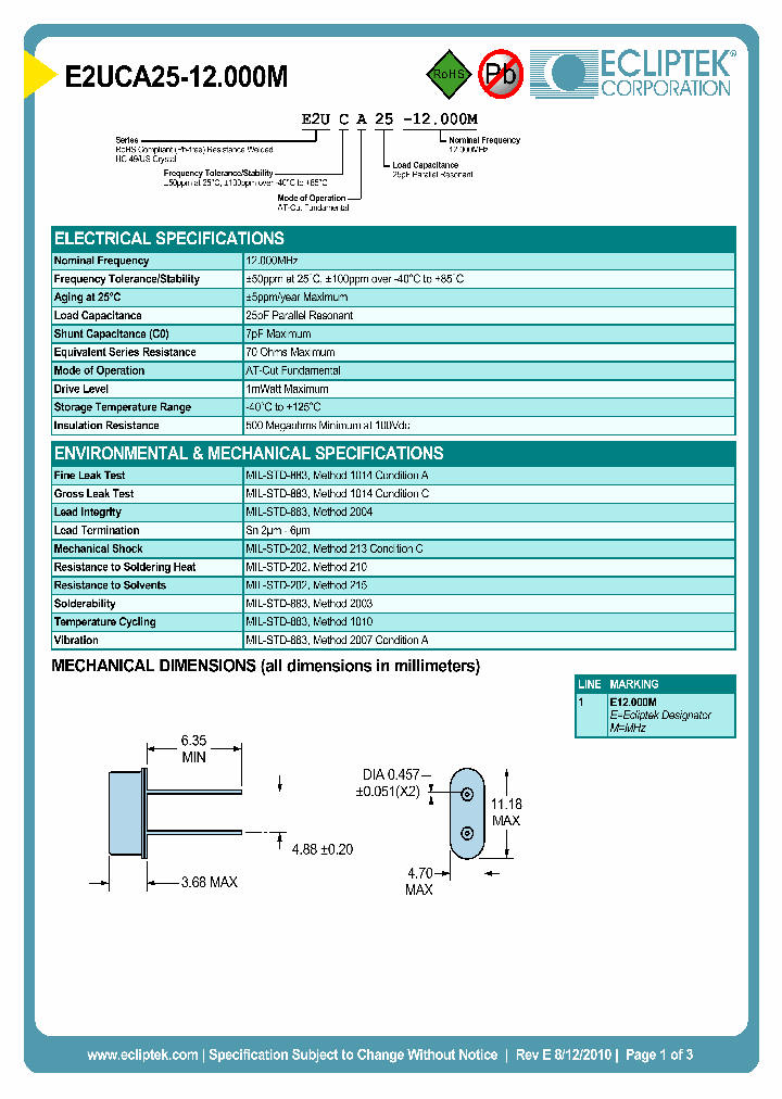 E2UCA25-12000M_4277212.PDF Datasheet