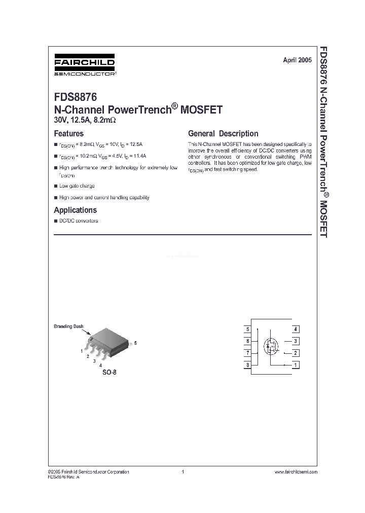 FDS8876_4371187.PDF Datasheet