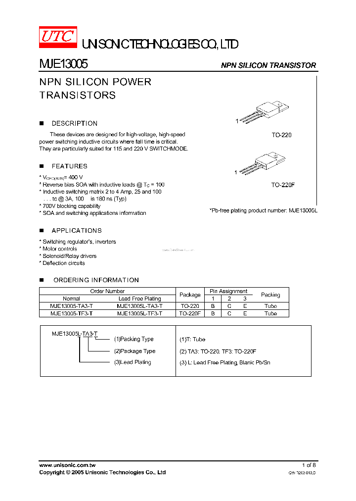 MJE13005_4478175.PDF Datasheet