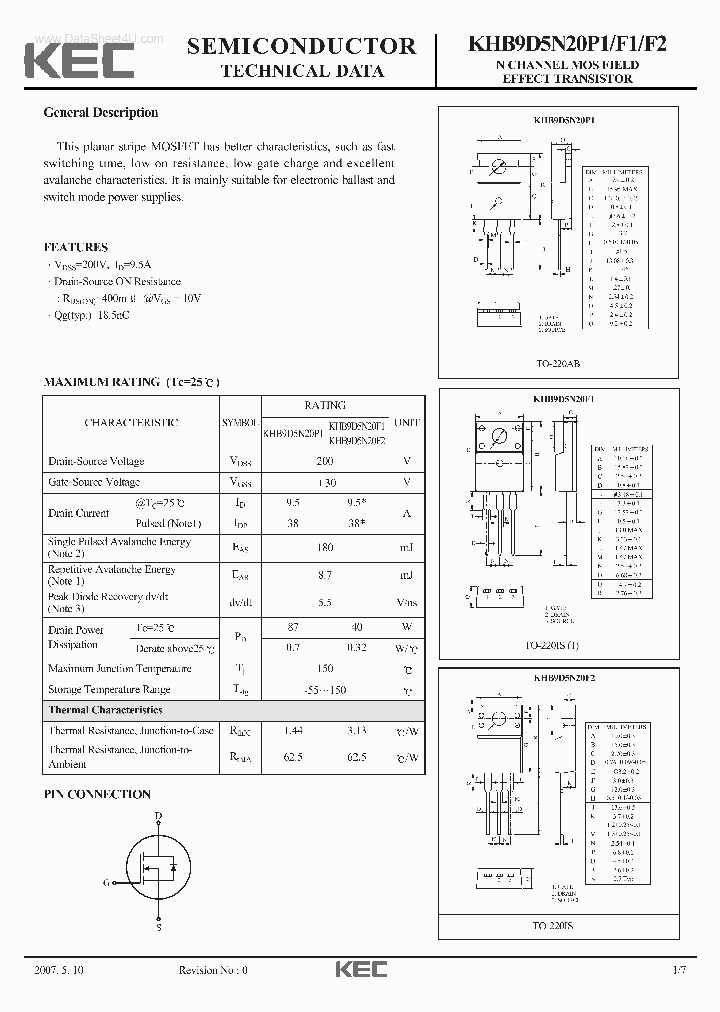 KHB9D5N20F1_4506288.PDF Datasheet