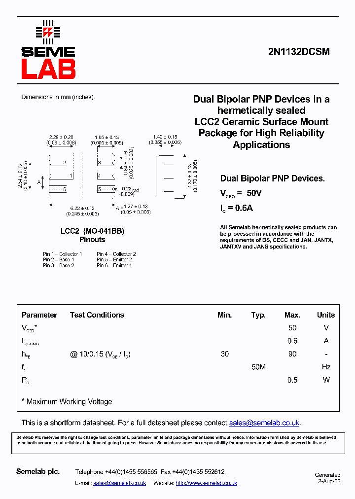 2N1132DCSM_4564599.PDF Datasheet