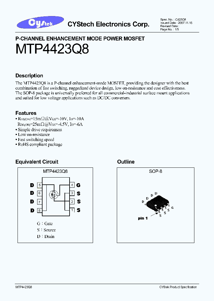 MTP4423Q8_4572081.PDF Datasheet