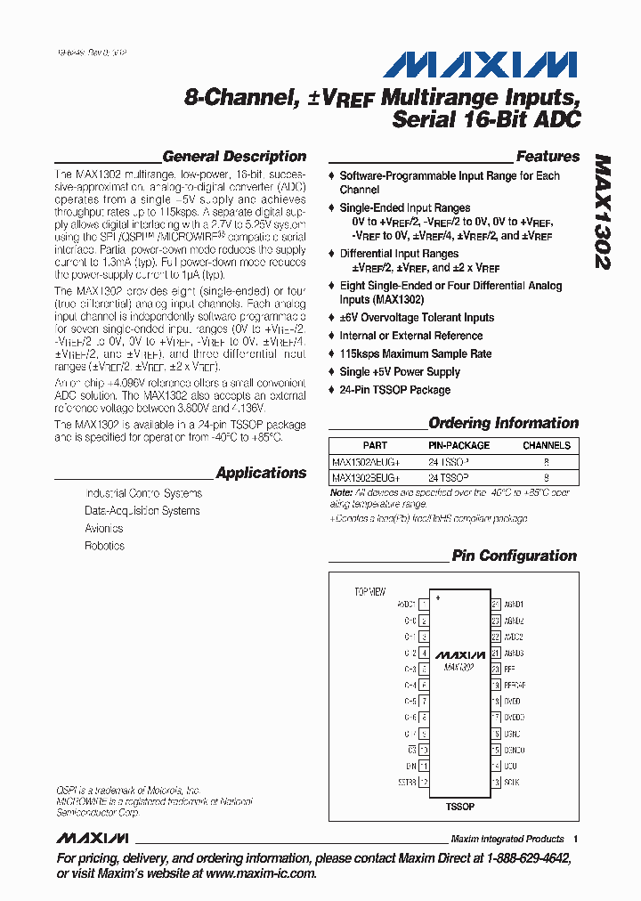 MAX1302_4640964.PDF Datasheet