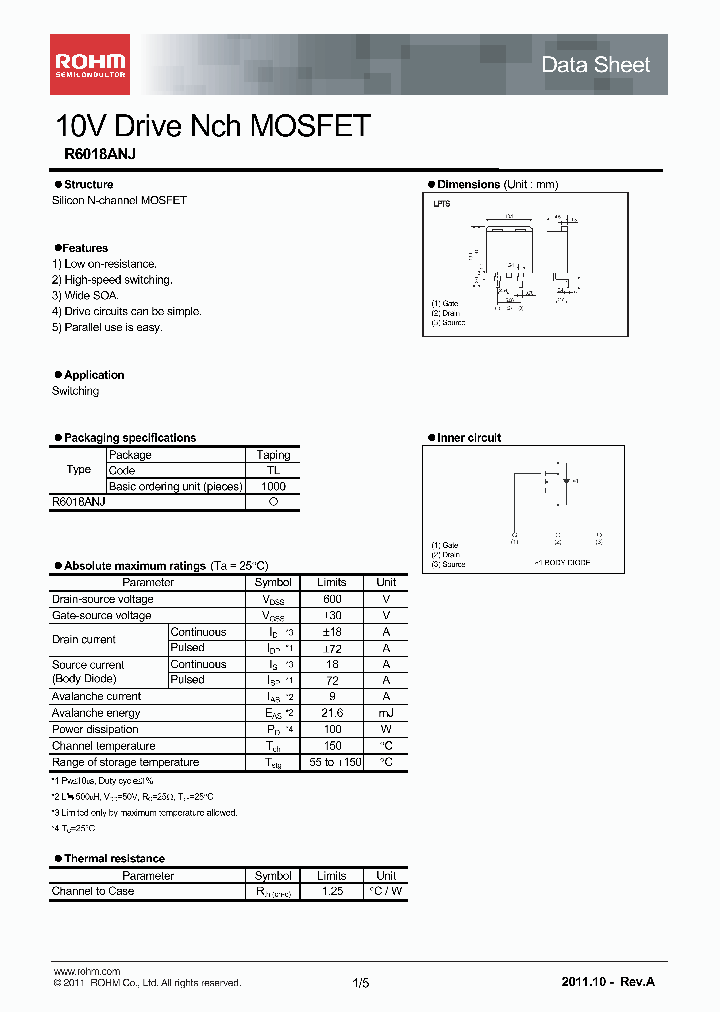 R6018ANJ_4660153.PDF Datasheet