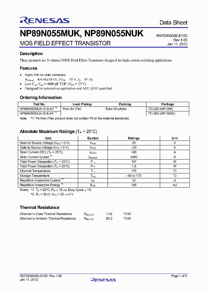 NP89N055NUK-S18-AY_4663500.PDF Datasheet