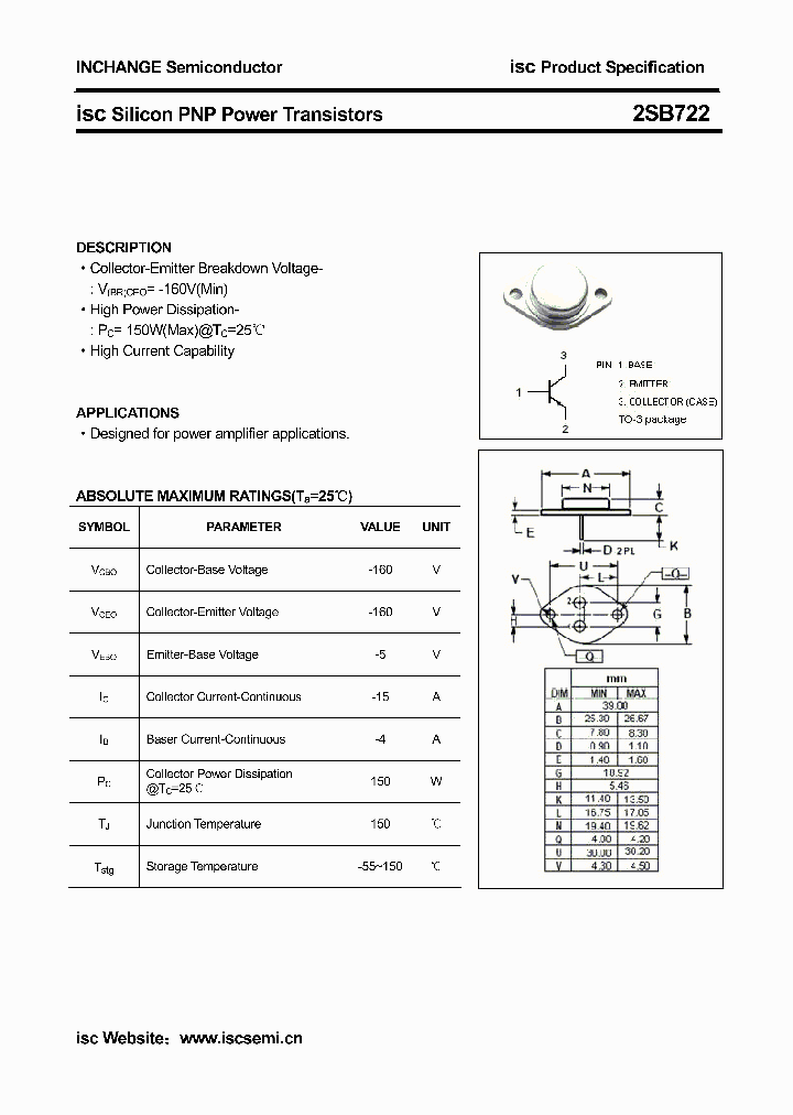 2SB722_4810250.PDF Datasheet