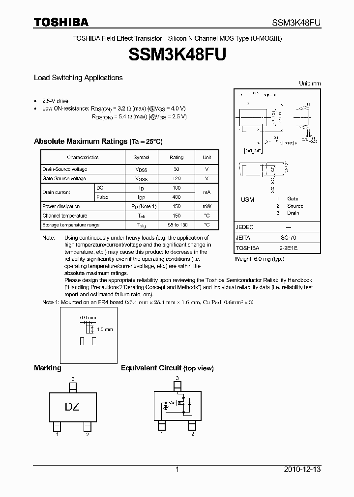 SSM3K48FU_4821069.PDF Datasheet