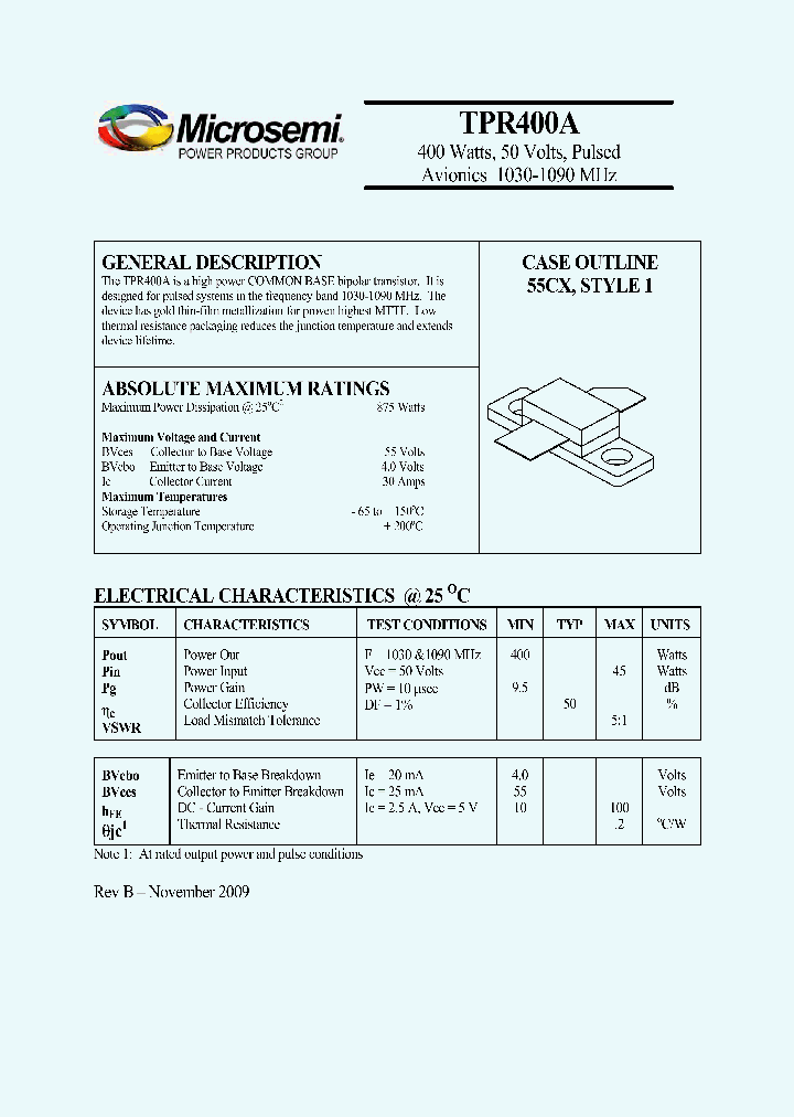 TPR400A_5004694.PDF Datasheet