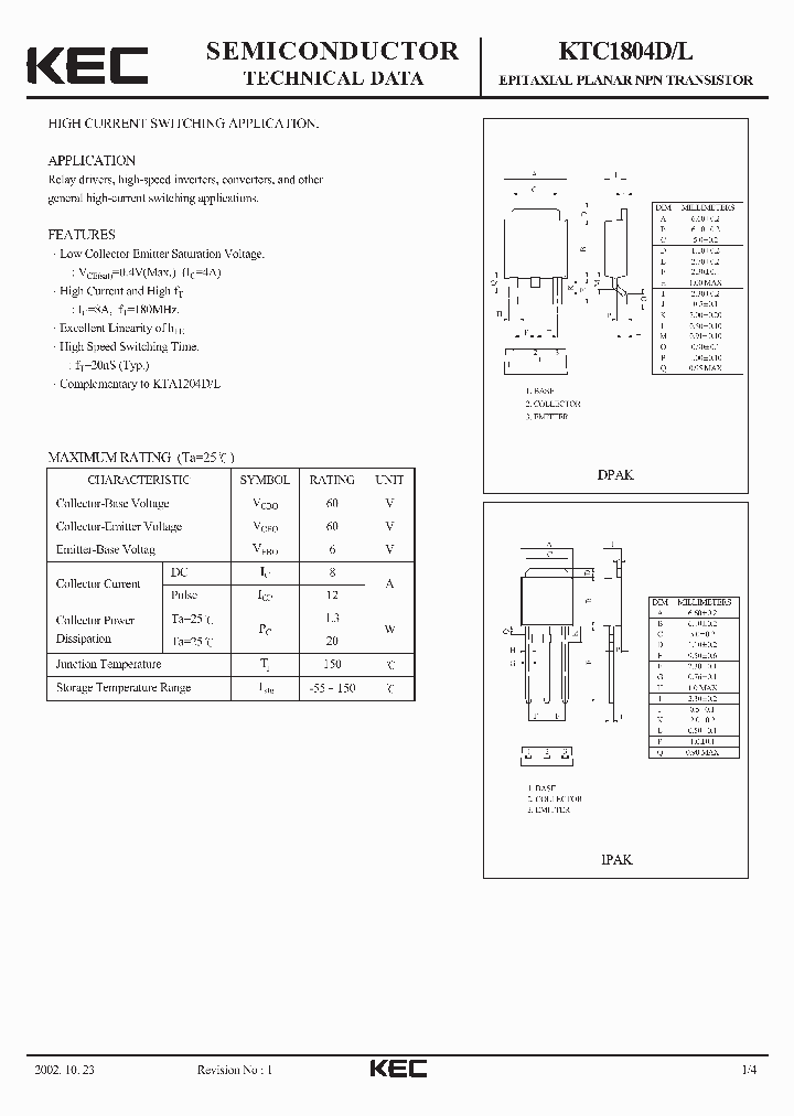 KTC1804L_5166093.PDF Datasheet