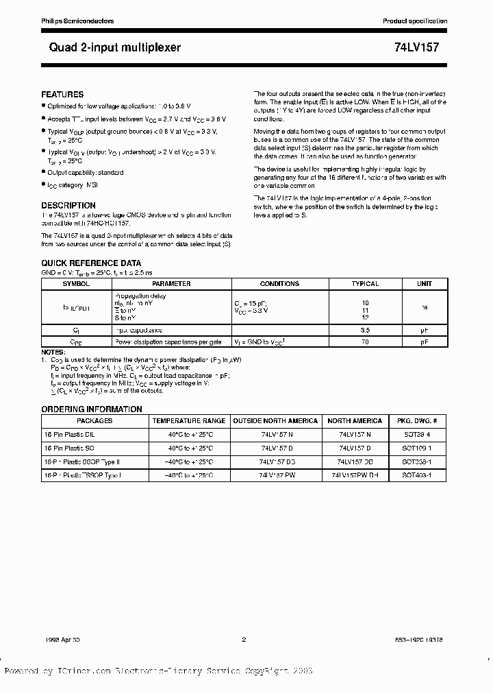 74LV157PW-T_5236211.PDF Datasheet