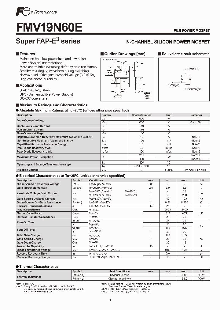 FMV19N60E_5248359.PDF Datasheet