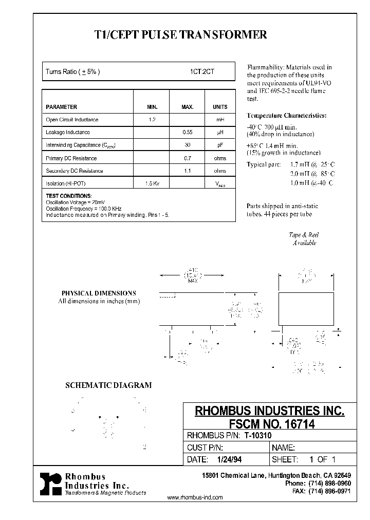 T-10310_5286498.PDF Datasheet