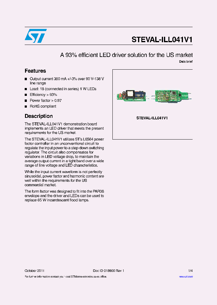 STEVAL-ILL041V1_5425730.PDF Datasheet