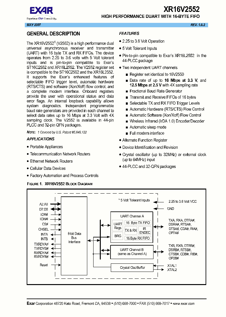 XR16V255207_5428807.PDF Datasheet