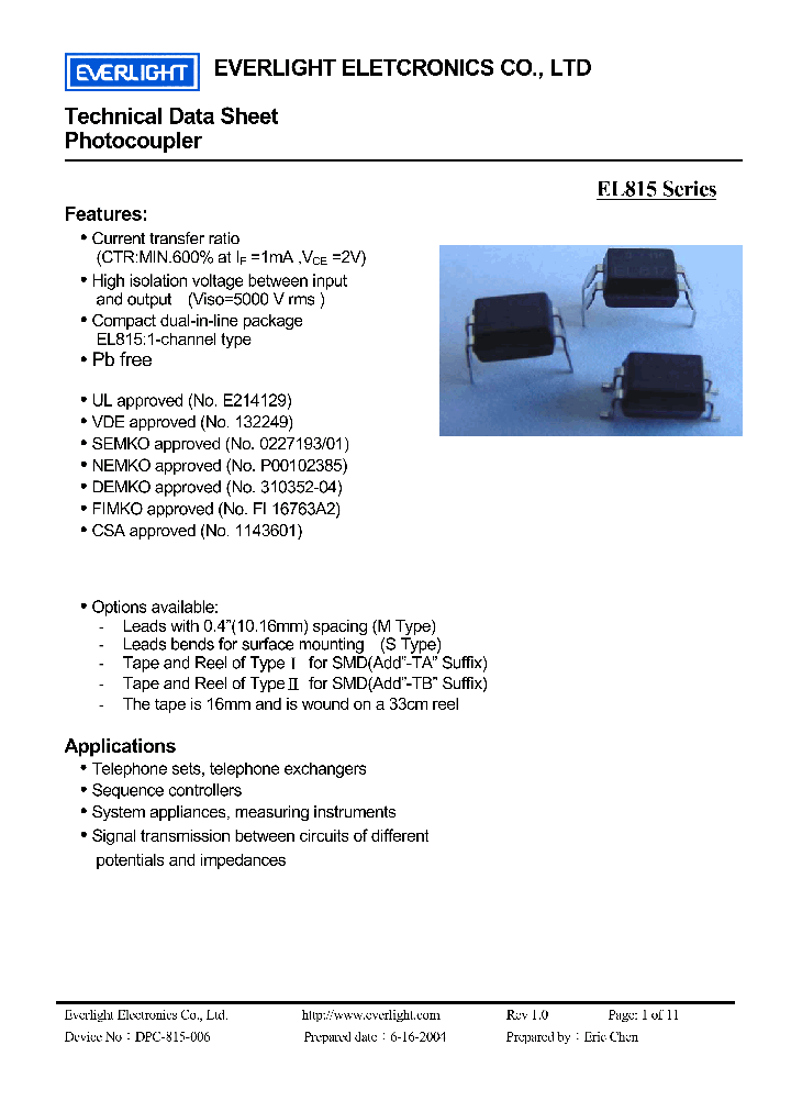 EL815B1_5518688.PDF Datasheet