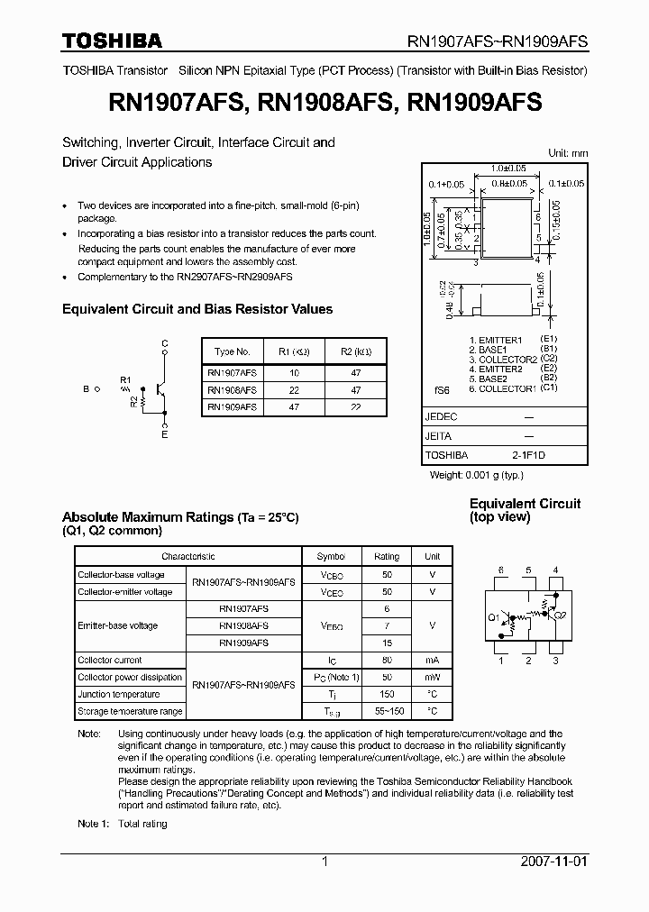 RN1907AFS_5571757.PDF Datasheet