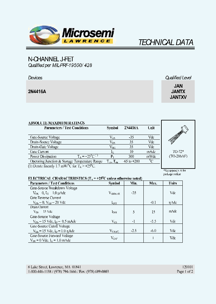 JAN2N4416A_5685460.PDF Datasheet