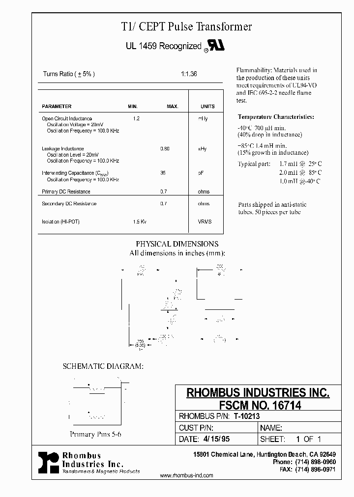 T-10213_5782130.PDF Datasheet