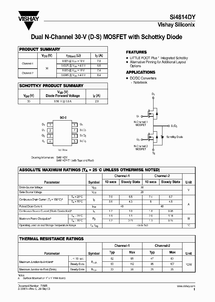 SI4814DY_5823405.PDF Datasheet