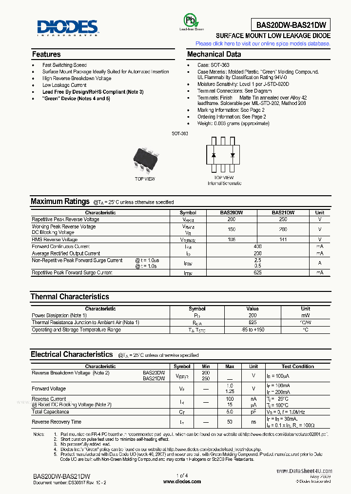 BAS21DW_5883744.PDF Datasheet