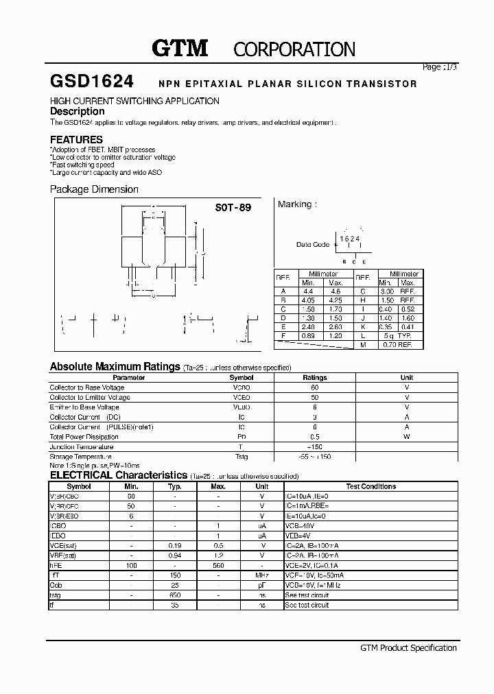 GSD1624_6025150.PDF Datasheet