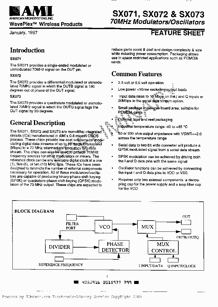 SX071_6183098.PDF Datasheet