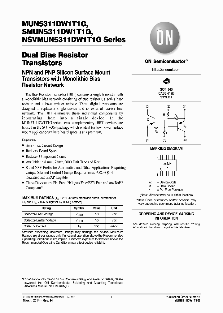 NSVMUN5333DW1T1G_6226989.PDF Datasheet