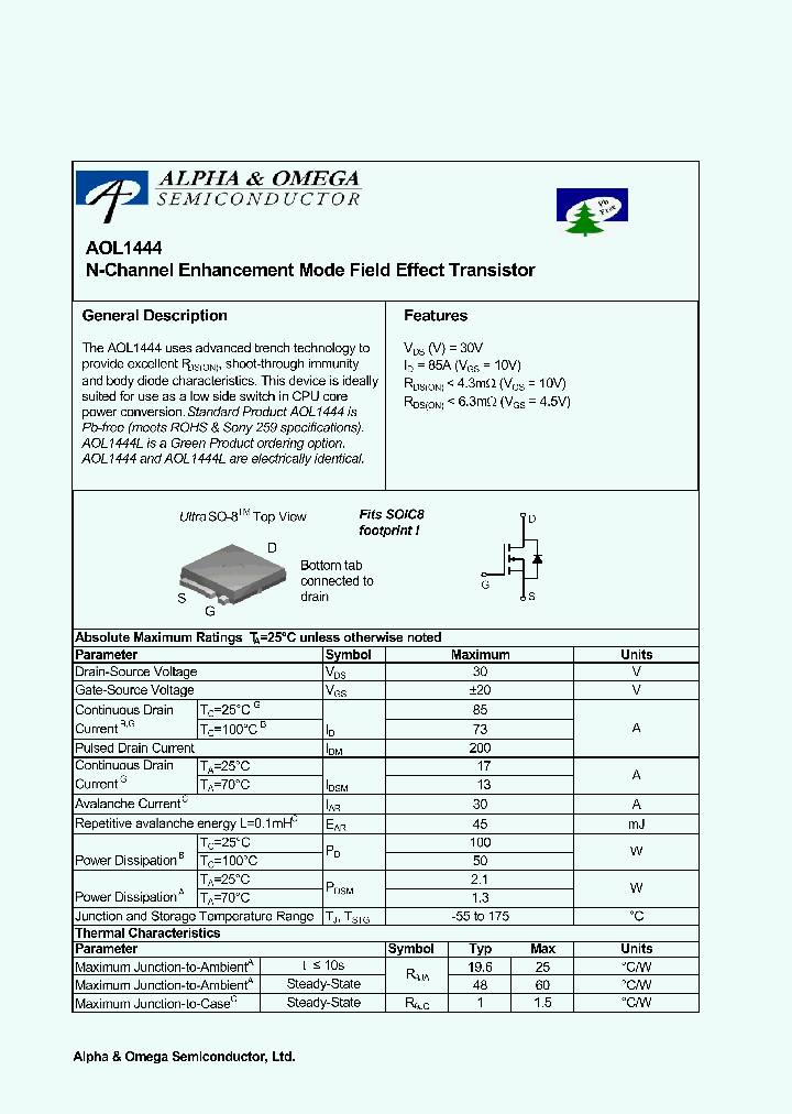 AOL1444L_6268465.PDF Datasheet