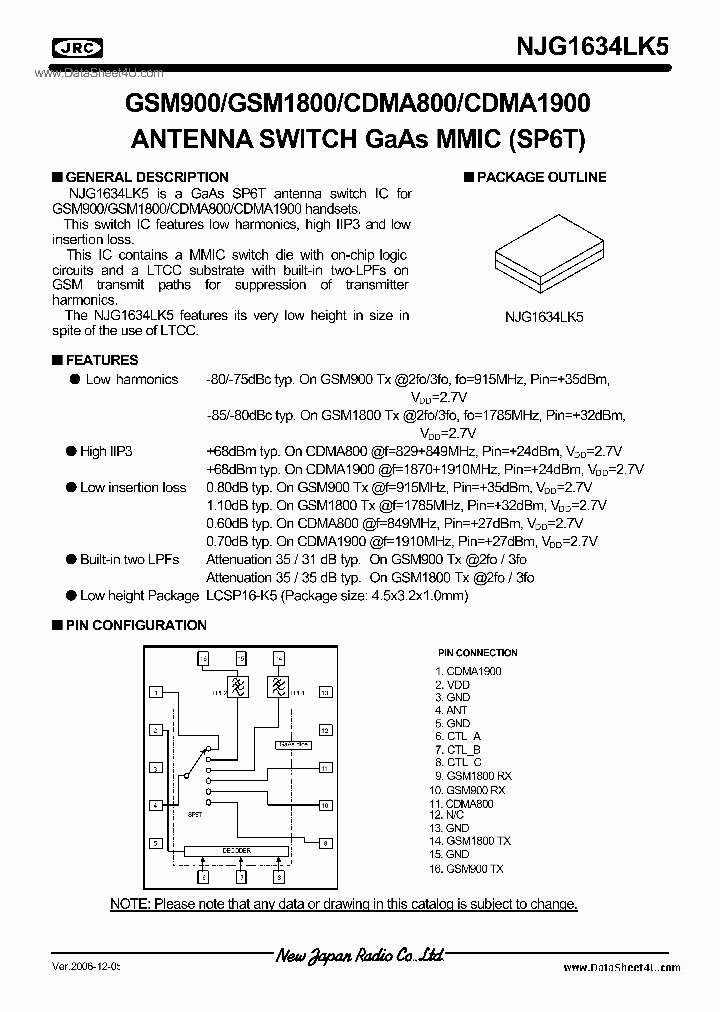 NJG1634LK5_6355251.PDF Datasheet