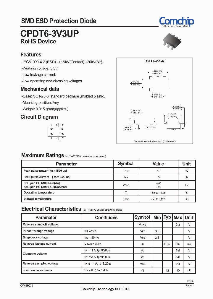 CPDT6-3V3UP_6363826.PDF Datasheet