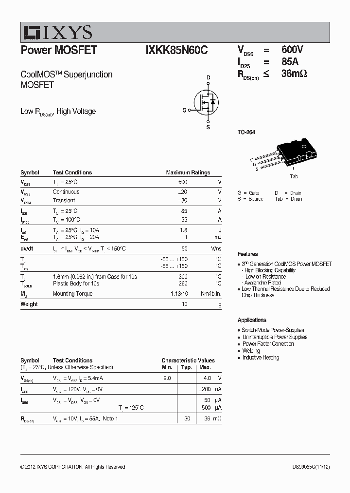 IXKK85N60C_6447598.PDF Datasheet