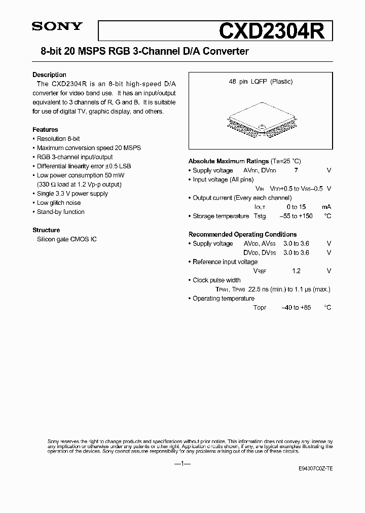 CXD2304R_6551070.PDF Datasheet