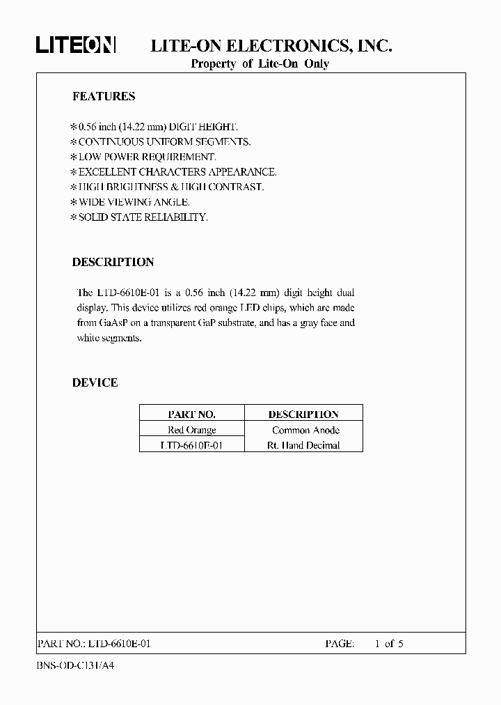 LTD-6610E_6605208.PDF Datasheet