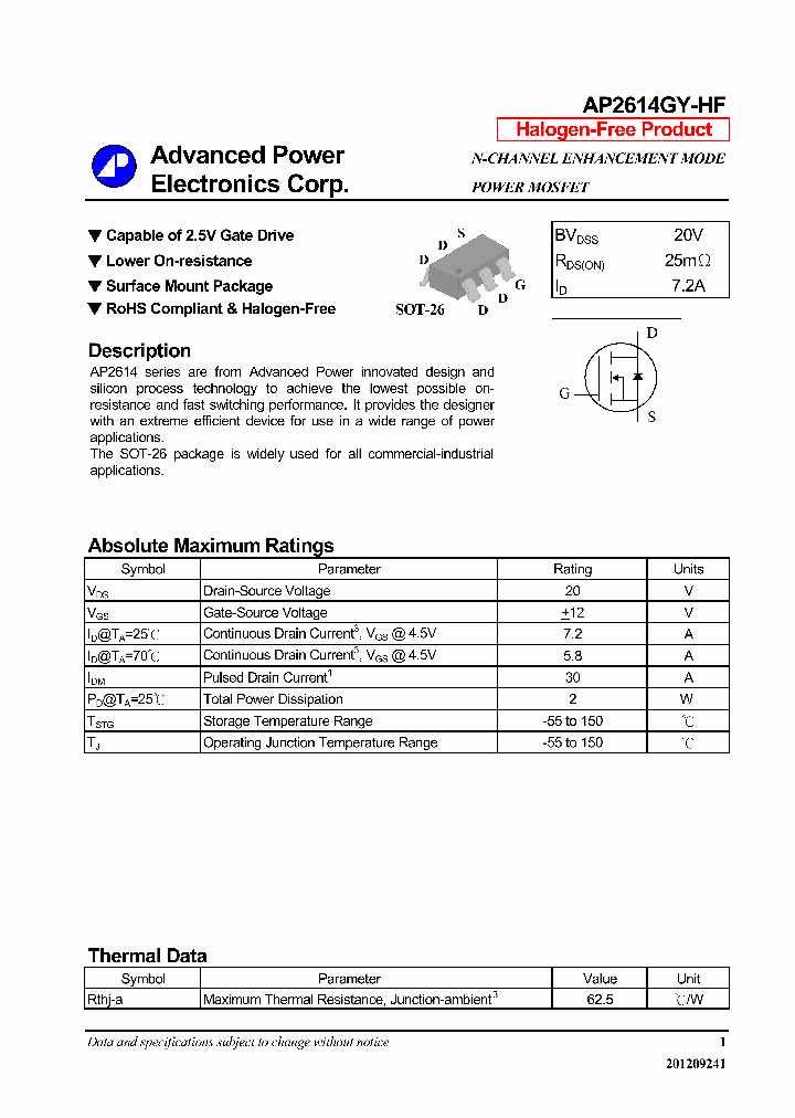 AP2614GY-HF_6934502.PDF Datasheet