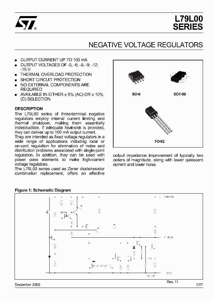 79l05 схема включения цоколевка