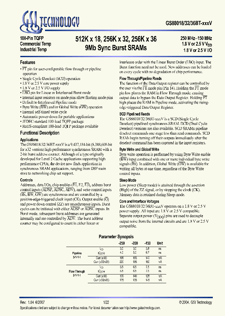 GS88036BT-150V_6818883.PDF Datasheet