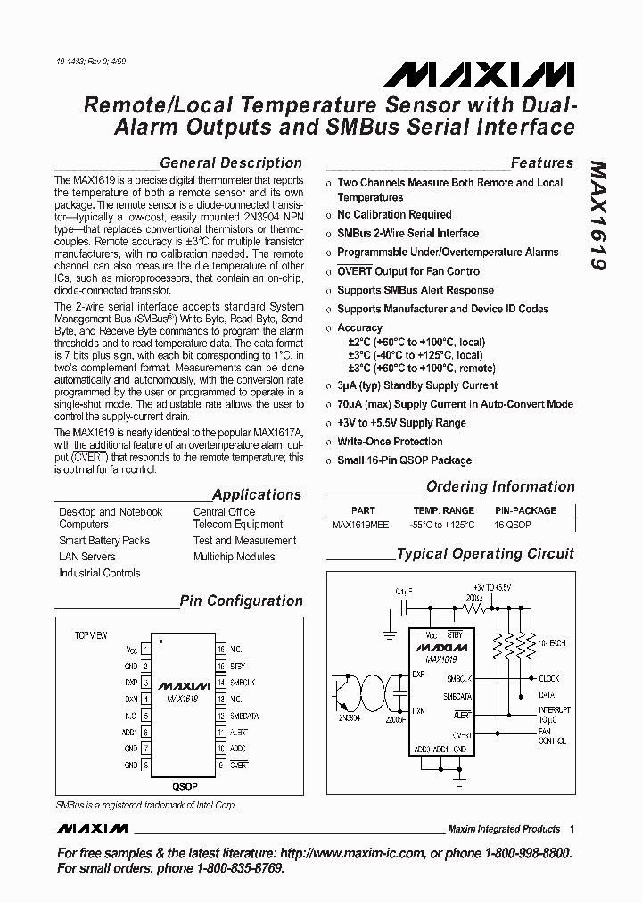 MAX1619MEE_7000034.PDF Datasheet