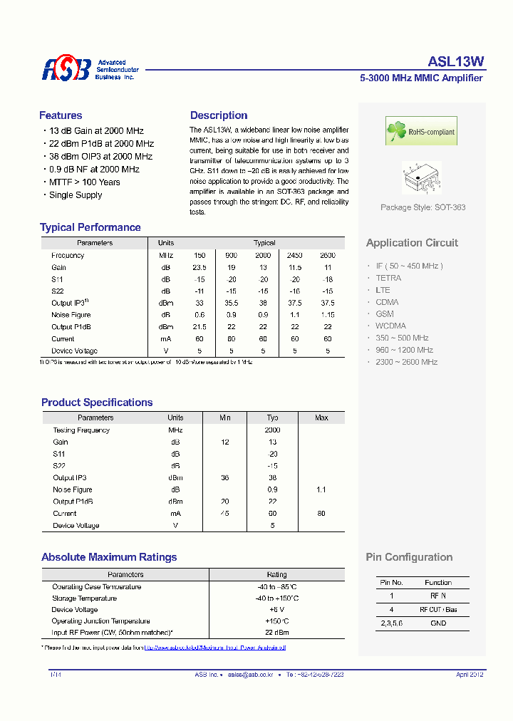 ASL13W_7039456.PDF Datasheet