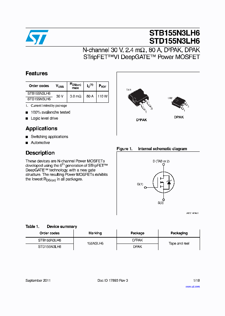 STD155N3LH6_7044722.PDF Datasheet