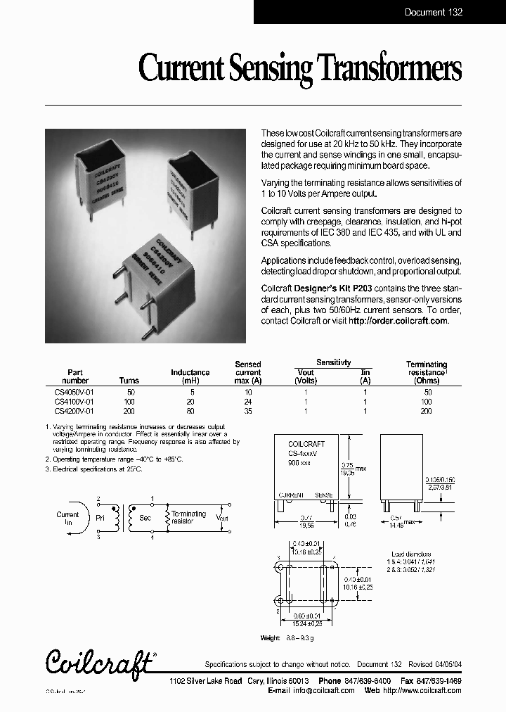 XF0203-CSVP Datasheet(PDF) - XFMRS Inc.