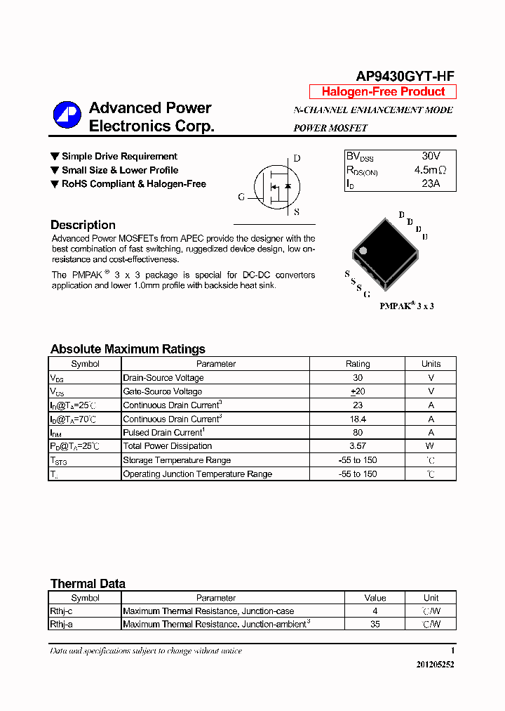 AP9430GYT-HF_7237321.PDF Datasheet