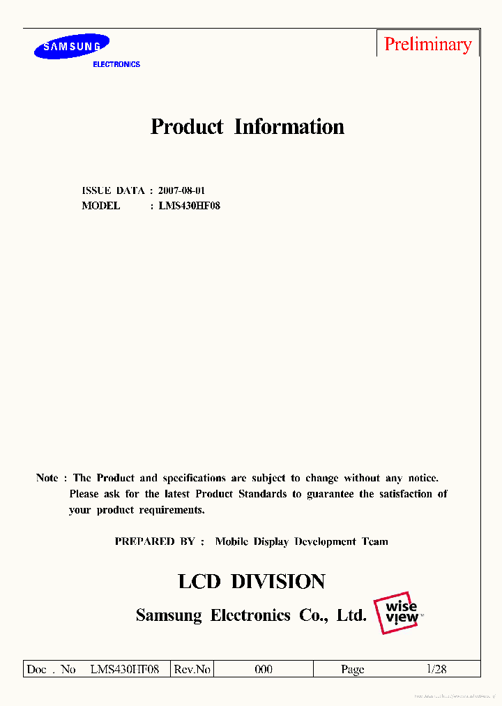 LMS430HF08_7312500.PDF Datasheet